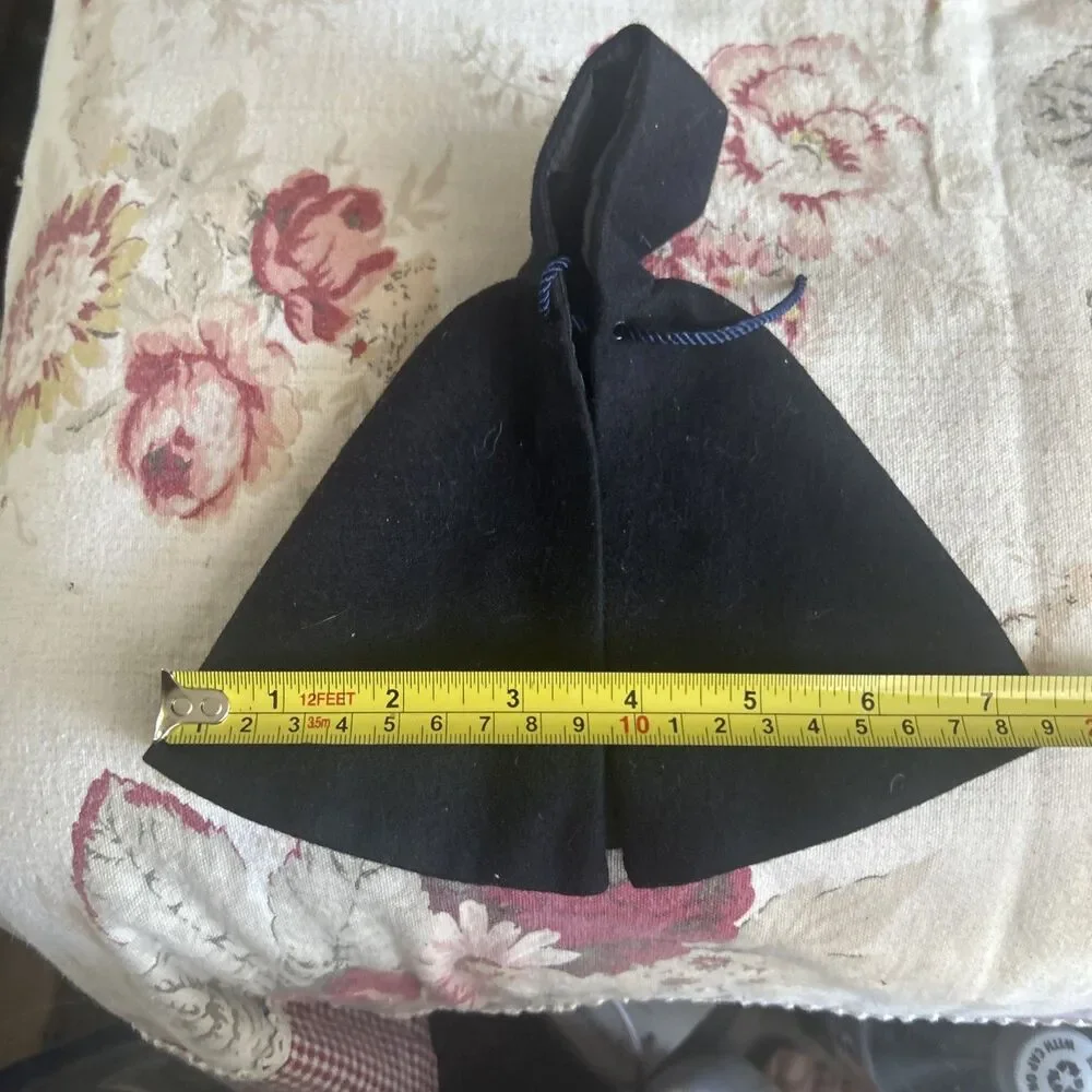5 Inch Navy Blue Satin Liner Pointed Good Doll Cape For 6-10 In Dolls?
